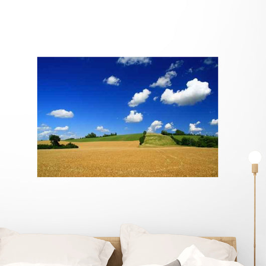 Summer Field Landscape - Horizontal Wall Decal