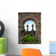 Brick Portcullis and Celtic Crosses Wall Decal