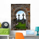 Brick Portcullis and Celtic Crosses Wall Decal