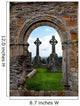 Brick Portcullis and Celtic Crosses Wall Decal