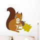 Squirrel with Acorn and Wall Decal