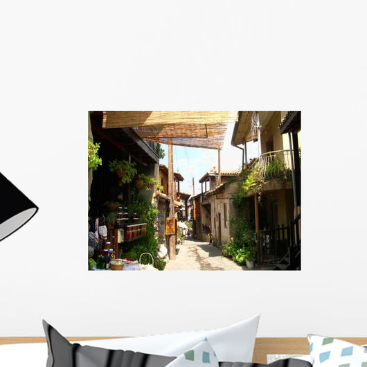 Cyprus Village Mountains Wall Decal
