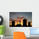 Power Station over Orange Wall Decal