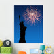 July 4th Fireworks Statue Wall Decal