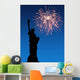 July 4th Fireworks Statue Wall Decal