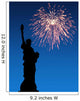 July 4th Fireworks Statue Wall Decal