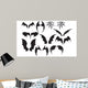 Bat Wings Silhouette Wall Decal Sticker Set Wall Decal