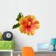 Orange and Red Hibiscus Wall Decal