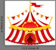 Circus Tent Wall Decal