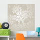 Seamless Silver Leaves Wallpaper Wall Decal
