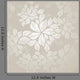 Seamless Silver Leaves Wallpaper Wall Decal