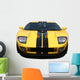 Yellow Muscle Car Wall Decal