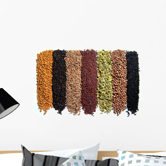 Indian Spices 8 Pcs Wall Decal