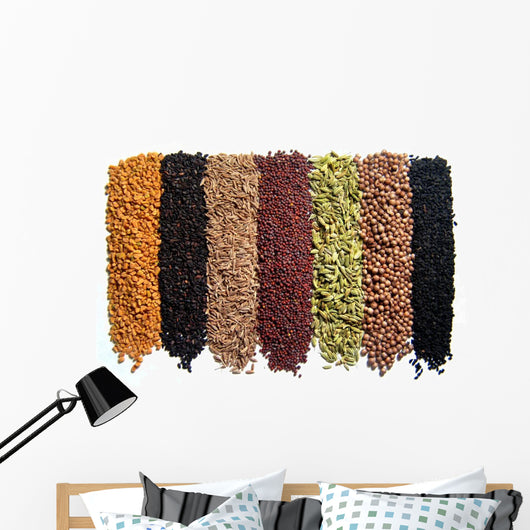 Indian Spices 8 Pcs Wall Decal
