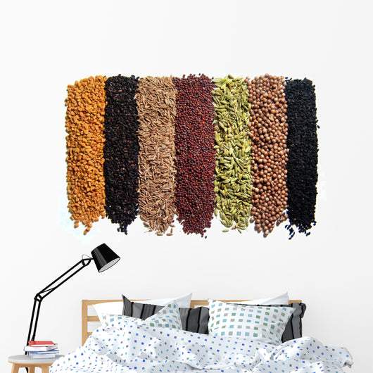 Indian Spices 8 Pcs Wall Decal