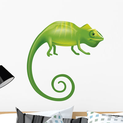 Chameleon Wall Decal shown on a wall