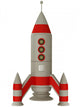 Space Rocket Wall Decal