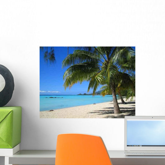 Plage Moorea En Polynesie Wall Decal