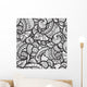 Vector Seamless Ethnic Doodle Wall Decal