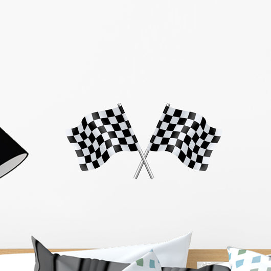 Checkered Flags Wall Decal