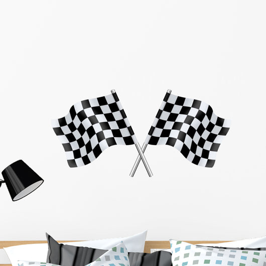 Checkered Flags Wall Decal
