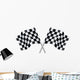 Checkered Flags Wall Decal