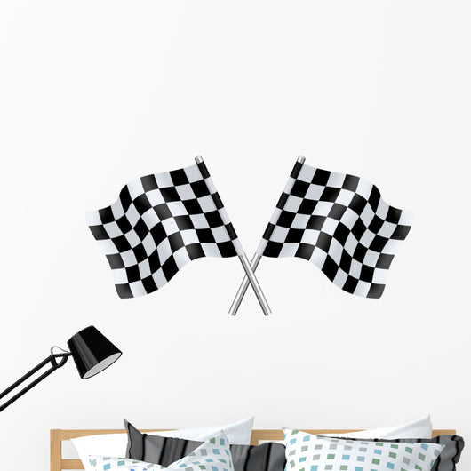 Checkered Flags Wall Decal