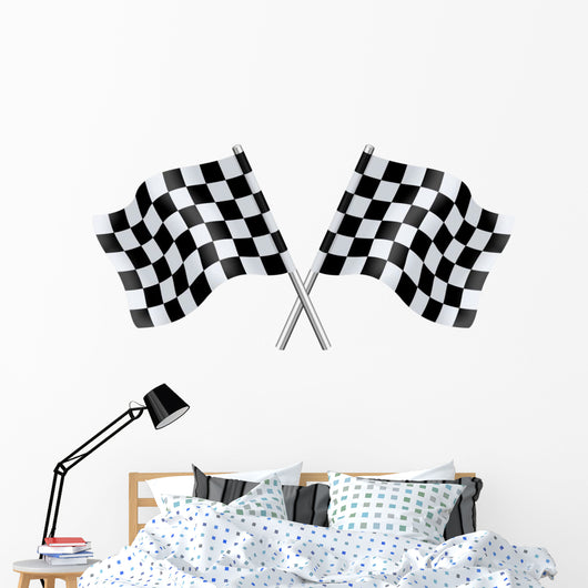 Checkered Flags Wall Decal