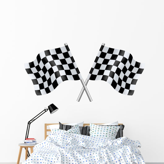 Checkered Flags Wall Decal