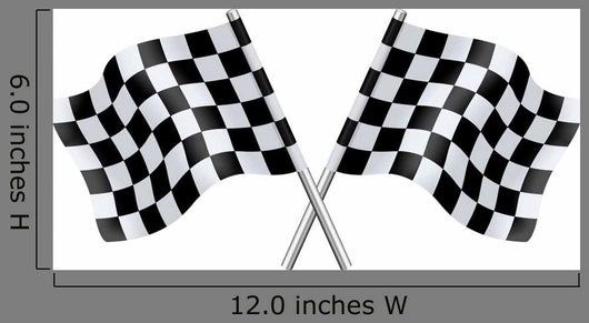 Checkered Flags Wall Decal