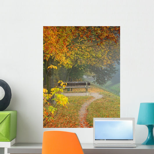 Lonely Benches Wall Decal