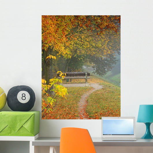 Lonely Benches Wall Decal