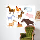 Farm Animal Set Wall Stickers Wall Decal