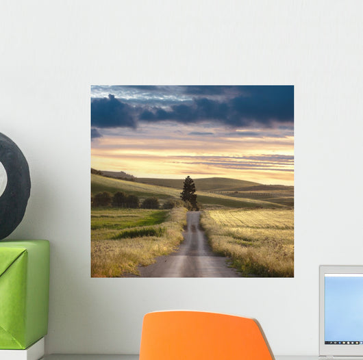 Rural Road Sunset Wall Decal