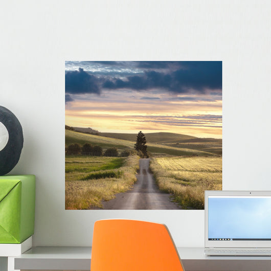 Rural Road Sunset Wall Decal