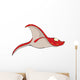 Batoidea Coral Fish Cartoon Wall Decal
