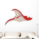 Batoidea Coral Fish Cartoon Wall Decal