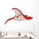 Batoidea Coral Fish Cartoon Wall Decal