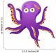 Purple Octopus Isolated on White Wall Decal