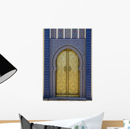 Moroccan Gold Door Wall Decal