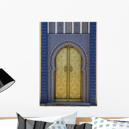 Moroccan Gold Door Wall Decal
