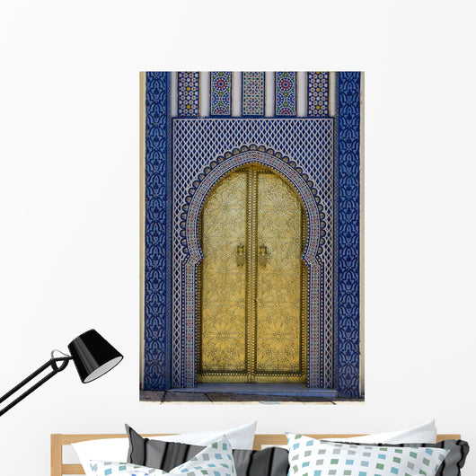 Moroccan Gold Door Wall Decal