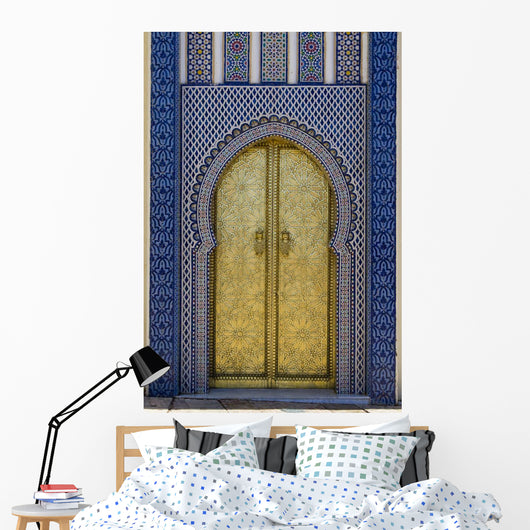 Moroccan Gold Door Wall Decal