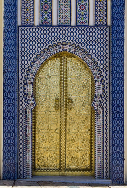 Moroccan Gold Door Wall Decal
