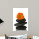 Spa Stone and Orange Wall Decal