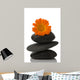 Spa Stone and Orange Wall Decal