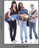 Happy Teenage Ethnic Student Wall Decal