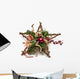 Star Shape Christmas Wreath Wall Decal