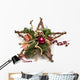 Star Shape Christmas Wreath Wall Decal