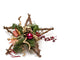 Star Shape Christmas Wreath Wall Decal